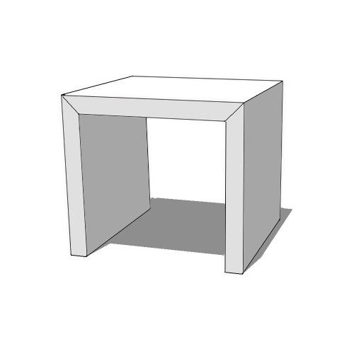 LUUCK Side table three-sided by CUBIQZ