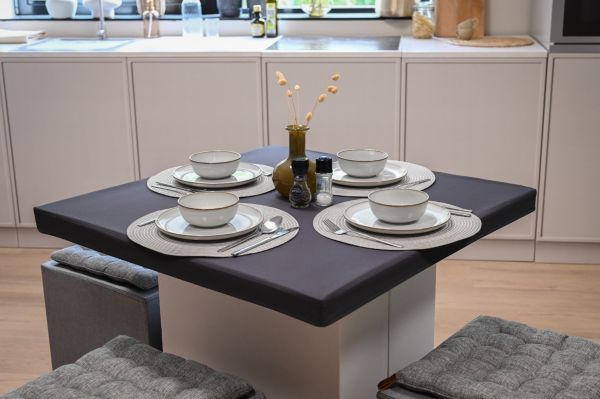 SLIPCOVER FOR SINGLE DINNER TABLE | For Cardboard Table | Real Estate Styling