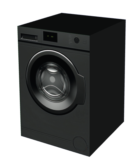 Cardboard washing machine in Anthracite