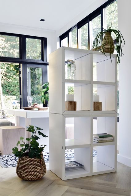 CUBIQZ MODULAR CARDBOARD SHELVING UNITS WITH 8 COMPARTMENTS