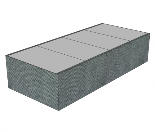 Bed skirt to complete the Cubiqz Cardboard Single Bed