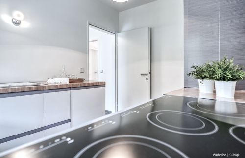 Ceramic/induction cooktop for cubiqz cardboard kitchen and cardboard freestanding oven