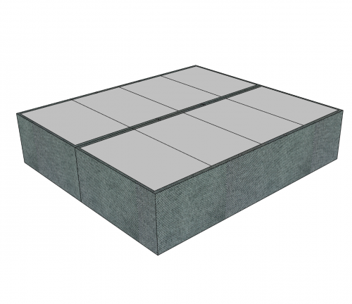 Customised Bed skirt/ bedcover | suitable for Cubiqz Cardboard Beds