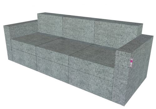 THREE SEATER INCLUDING SLIPCOVER