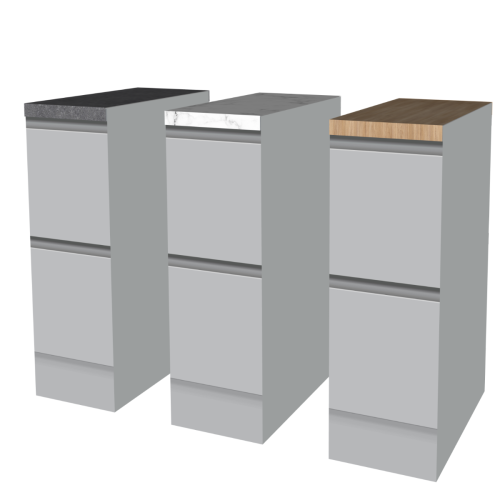 Cubiqz Cardboard Kitchen Cabinet with Interchangeable Worktop
