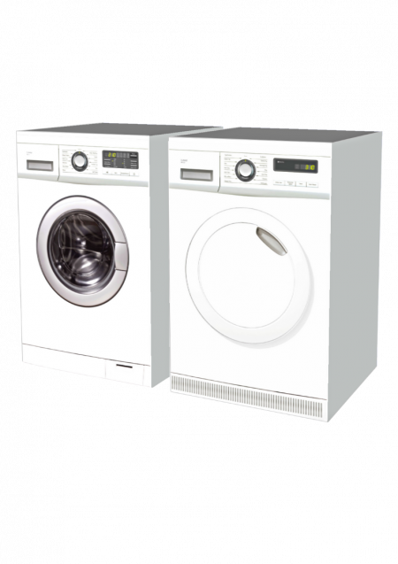 Cardboard Laundry Set: Washing Machine and Tumble Dryer - Cubiqz