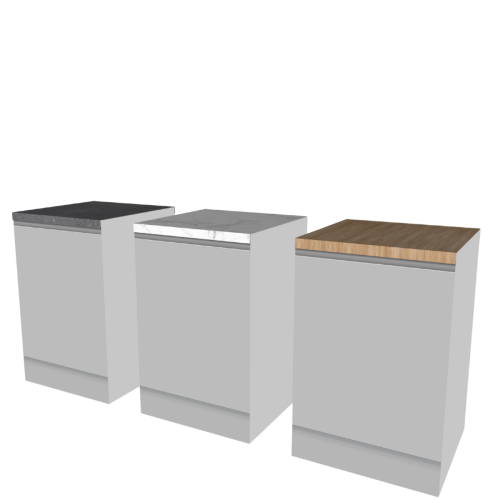 Cubiqz Cardboard Kitchen Cabinet with Interchangeable Worktop