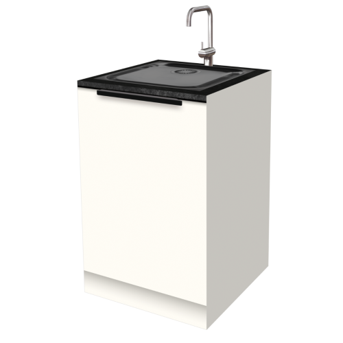 LOWER CUPBOARD 60 CM | Cardboard Kitchen BASE - with real tap