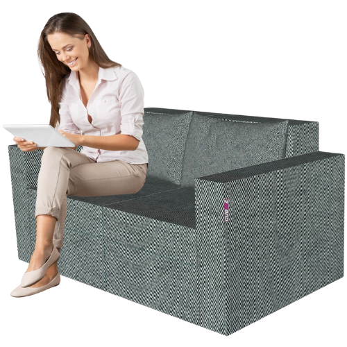 Cardboard 2-seater sofa | seatable Take Your Seat (TYS)