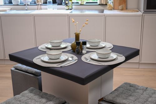 SLIPCOVER FOR SINGLE DINNER TABLE | For Cardboard Table | Real Estate Styling