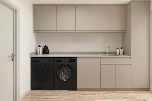 Cardboard washing machine & Tumbler in Anthracite -Cubiqz