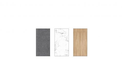 CUBIQZ REMOVABLE WORKTOP 30 CM in color nature grey, white marble, wood
