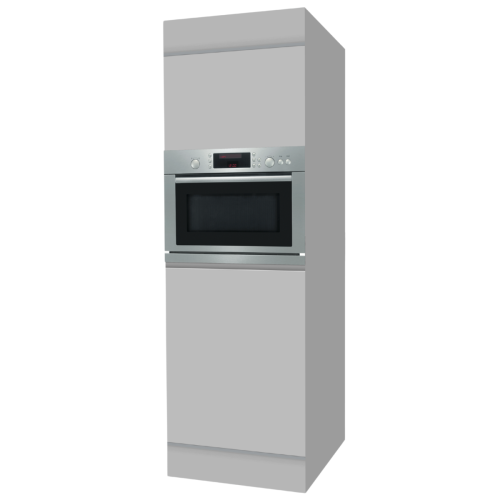 Cubiqz high cabinet 60cm GREY with microwave oven.