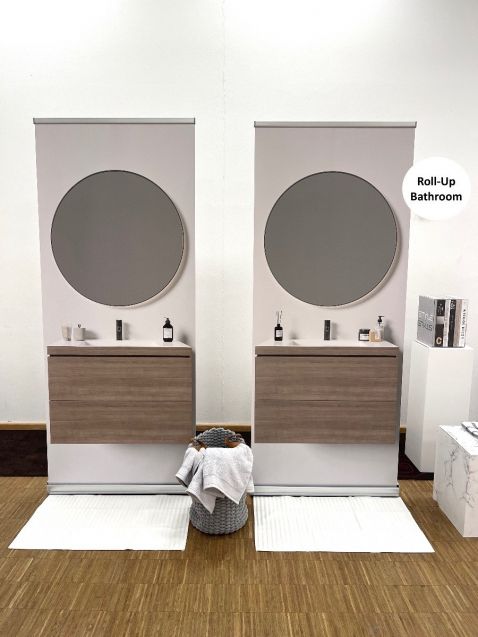 Roll up Bathroom furniture set. Combine & mix the Fragrance Sticks and Spa version and create and create different bathroom looks.