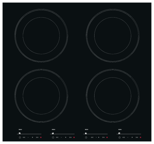 COOKER 60 CM | Cardboard panel with print for all cardboard kitchens | HomeStaging