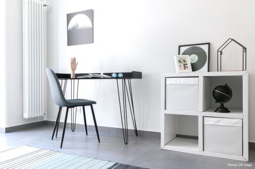 LUUCK CARDBOARD SHELVING UNIT WITH 4 COMPARTMENTS by CUBIQZ for multipurpose use!