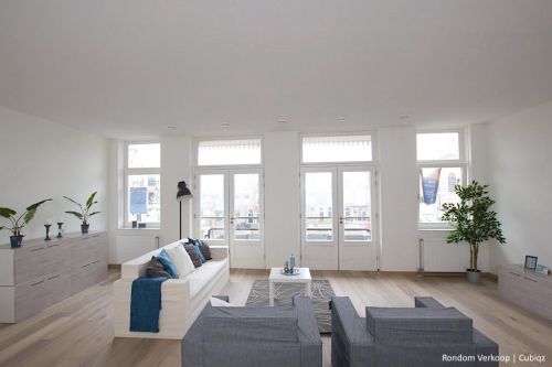 Cardboard dresser large WHITE WASHED OAK. Modular cardboard furniture by Cubiqz