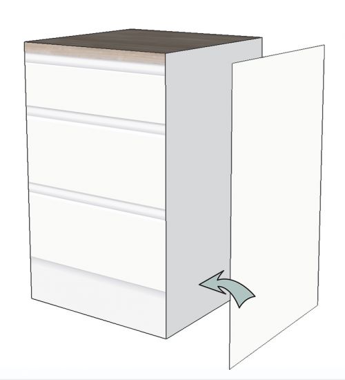 CUBIQZ CORNER CABINET 60 CM FOR CARDBOARD KITCHEN