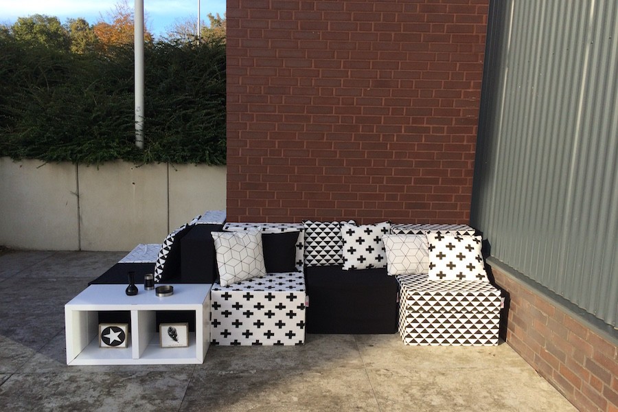 CUBIQZ cardboard furniture for EXPO CUBIQZ cardboard furniture for EXPO